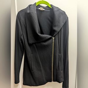 Black asymmetrical Helmut lang small jacket